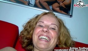 german shy milf persuades to masturbate during sex casting