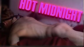 I squeeze into the bed, shaking my hips with loud moans and dirty talk
