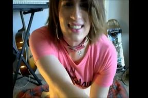 Transsexual With Her Dildos