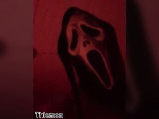 Ghostface u to see him wank untill that guy cums. -Halloween peculiar-