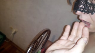 Little whore gets spanked for bad behavior. Her ass and nipples deserve it