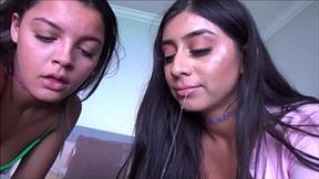 Filthy Pervert Latina Stepsisters Exposed, Caught Red-Handed by Me