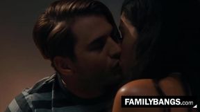 FamilyBangs.com ⭐ Streching his Stepsister'_s Ebony Hole, Nathan Bronson, Harley Haze