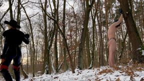 E X T R E M E FROZEN Leather WHIPPING on SNOW Cowgirl Cowboy Western