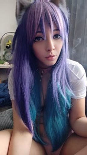 Cute Anime Girl smoking a cig(full vid on my 0nlyfans/ManyVids)