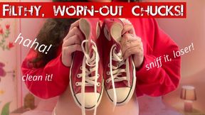 Filthy, worn-out chucks