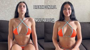 Breath Holding & Puffy Cheeks Struggle - Intense Control & Moaning Release