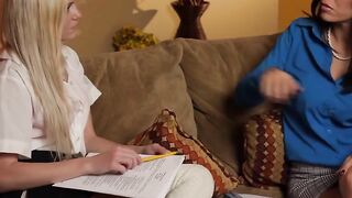Lesbians Tutoring - Pussies Lick And Pop Like Champagne