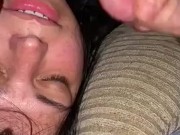 Two small cocks for Latina wife mmf