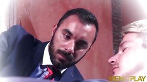 Classy Businessman Xavi Duran Anal Fucks Blond Gay