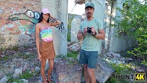 Slutty Brunette Enjoys A Passionate Anal Fuck With A Stranger