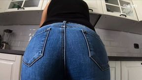 Mom seduces stepson in kitchen, pounding and jizzed all over the place