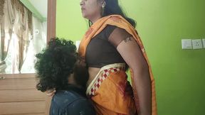 Saree Romance with Hot Lips