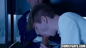 Stepdad Tempts Stepson After Hours — Steamy Office Encounter – GayPornHub 18+