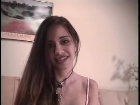 Horny stud getting his huge dick sucked by sexy babe before a fuck