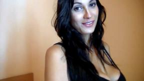 ”Big Tits Latin MILF Rides Backpacker’s Huge Cock”