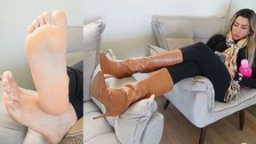 Sexy Lytta Friendzoned simp only gets to worship her sweaty feet after fund her Sexy Boots - FOOT WORSHIP - FINDOM - CUCKOLD - FOOT DOMINATION - FOOT HUMILIATION - DANGLING - SOLES - FEMDOM - SMELLY - STINKY - SWEATY FEET - FOOT SMELLING - SOCKS - FEMDOM