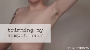 trimming my armpit hair