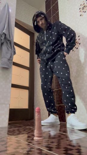 Full video Twink straight heterosexual from ghetto did not appreciate the joke from his wife