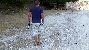 Agnessa in amateur sex scene with a couple fucking in nature