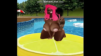 Ebony whore Blue triples sucks Paul&acute_s cocks and getting fucked