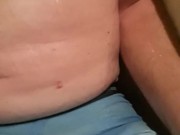 Soaking my underwear in pee and peeing in my mouth!