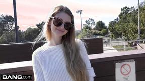 ”Nadya Nabakova puts her muff on display at the golf course”