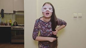 Custom Simulating a Haircut with a Hair Clipper Dress Long Hair