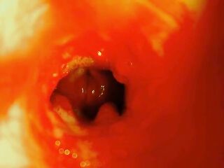 The path into the depths and moist splashes