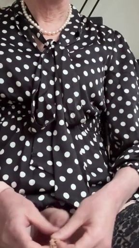 Secretary comes in polka-dot dress   Clip 1