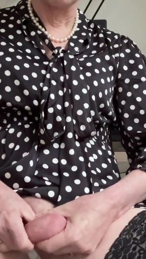 Secretary comes in polka-dot dress   Clip 1