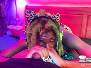 TRIXXIE MORELLA KEEPS GAGGING AND EATING SCHLONG DURING METROMAMMIS SLEEPOVER!