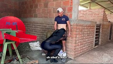 the owner of the farm gets upset and fucks the foreman