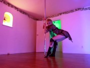 sissy femboy pole dance strip tease - ftm