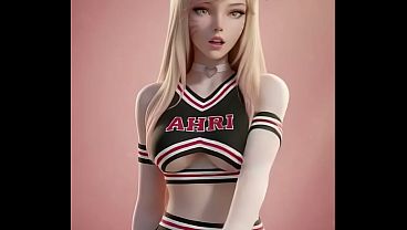 Ahri'_s Flirty Dance (Girls'_ Generation - Oh!) | Uncensored Hentai | AI Generated