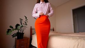 Fit MILF Helps Me Cum on Her Small Perfect Tits Before Work