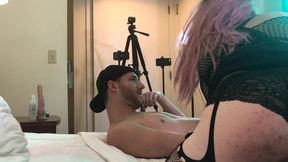 Goth Crossdresser Jade Madison Sucking Cock - Compilation 6
