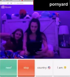 Teen amateur webcam fun with a surprise reaction