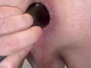 Huge plug anal training for Mistress