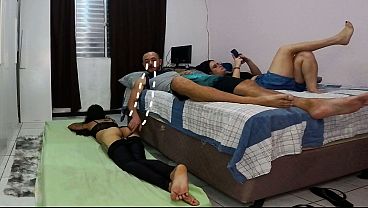 Hot wife and friend share intimate room