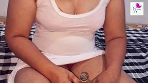 Watch This Stunning Girl Have a Blast All By Herself – You Won't Believe the Fun She's Having!