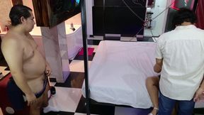 Threesome with two Mexican men and a Latina MILF fucked in front of her husband