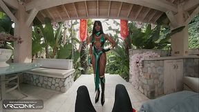 Ebony Jade in Mortal Kombat Cosplay Parody