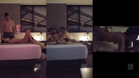 chica petite, lleva toda la vida con su novio jamas ha probado ni sentido otra verga y hoy se dedicara a mamarla y reicbir leche mientras se la cojen. trio hmh soft