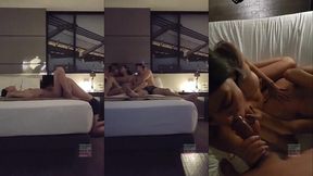 chica petite, lleva toda la vida con su novio jamas ha probado ni sentido otra verga y hoy se dedicara a mamarla y reicbir leche mientras se la cojen. trio hmh soft