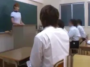 Naughty Japanese Teacher Gives Wet Blowjob Before Horny interracial Fuck