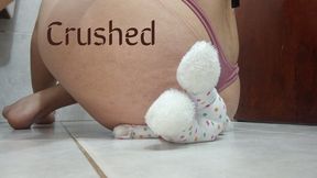 Flattened in a thong