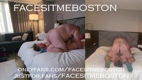 Gay facesit destroyed by massive ass crushing your face raw slang uncut