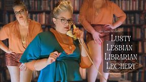 Lusty Lesbian Librarian Lechery: Bored Cougar MiLF OctoGoddess Encouraged Masturbation JOI with Lesbian Domination, Curvy Tease, Moaning and Shushing