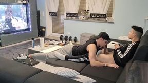 My stud astonished me with a adorable sucky-sucky while I was gaming and I shot my jizm in his gullet